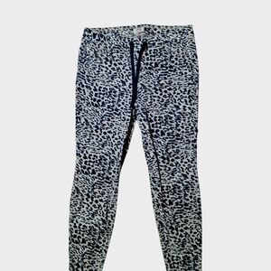 LEI Black and White Patterned Joggers